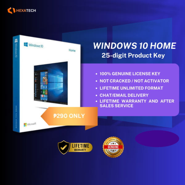 Windows 10 Pro - 100% Geniune License Key